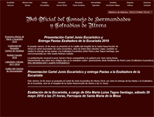 Tablet Screenshot of consejodehermandadesdeutrera.org